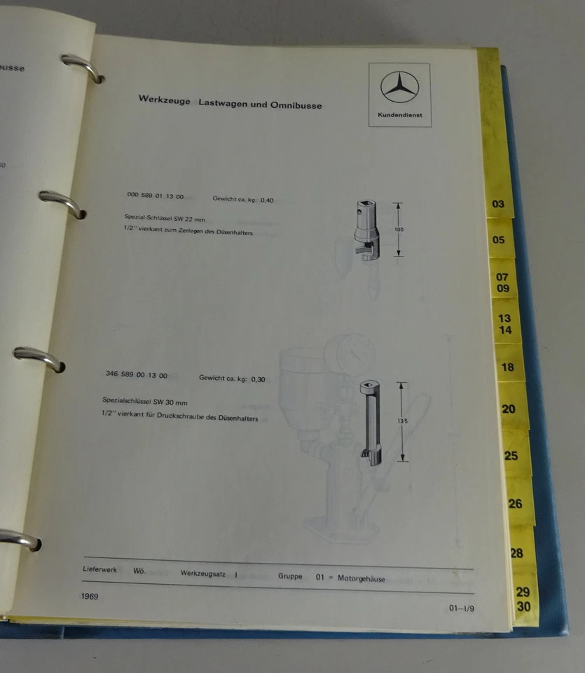 Taller Herramientas Especiales Mercedes-Benz Camión & Omnibusse Stand 1969 - Imagen 3 de 4