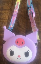 Kuromi 3D Silicone Crossbody Bag with Adjustable Strap Handbag hello kitty