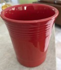 Fiestaware FIESTA Homer Laughlin SCARLET RED UTENSIL HOLDER  6 5/8"     NEW — photo 2
