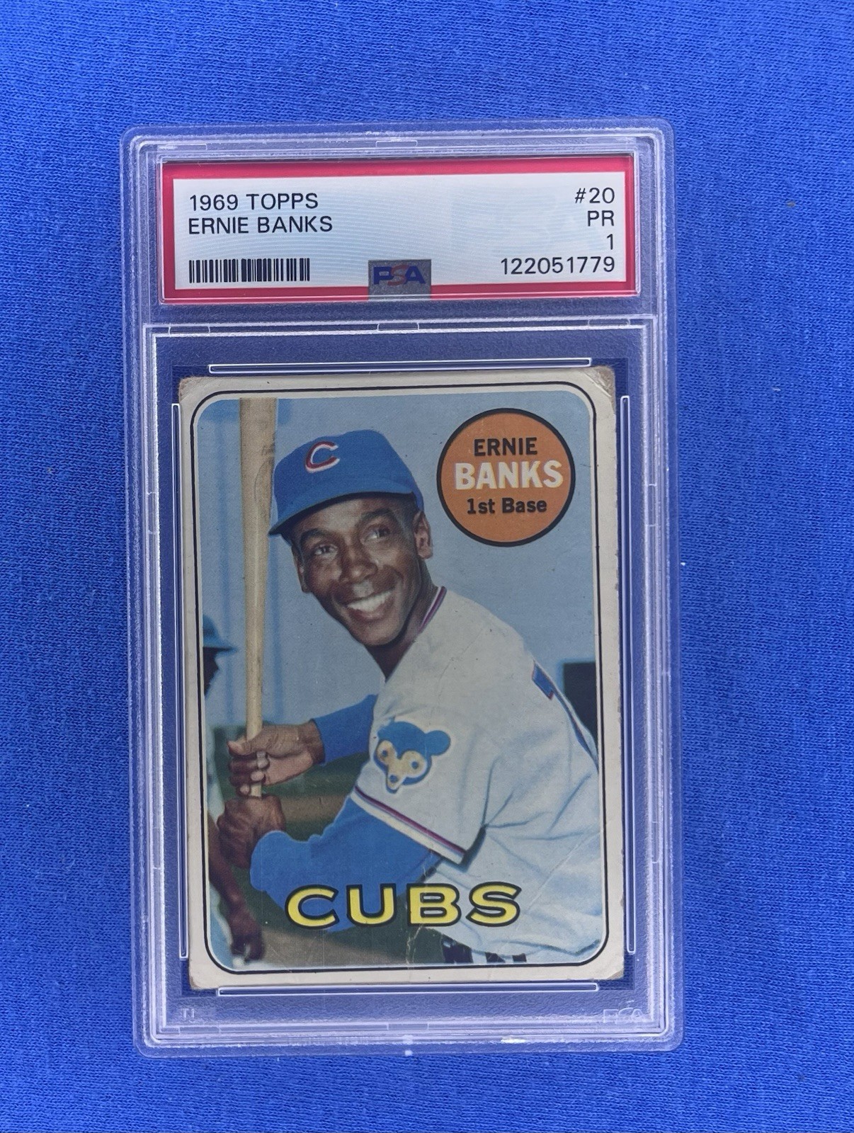 1969 Topps - Ernie Banks #20 PSA 1