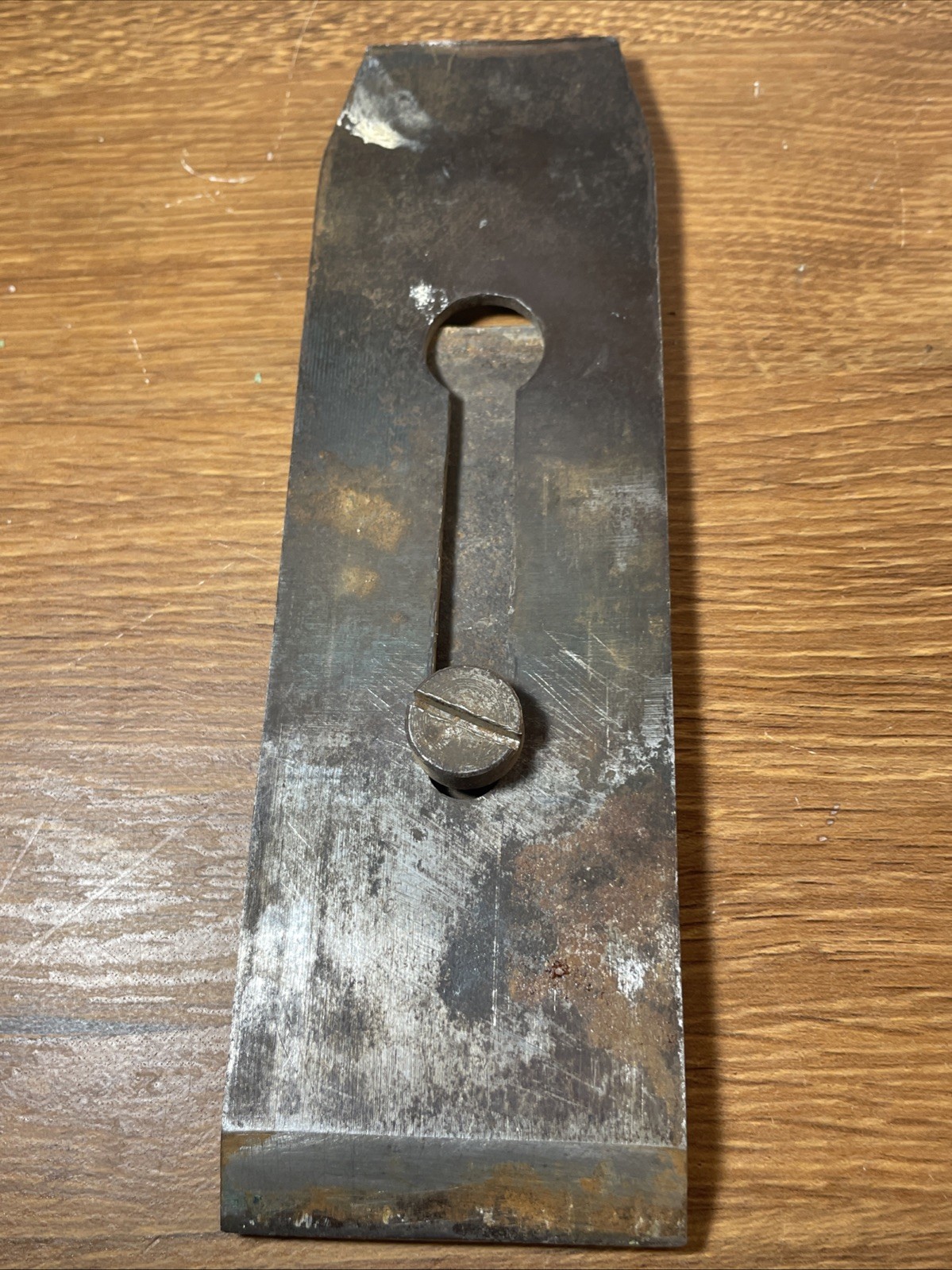 ANTIQUE PLANE IRON & CAP IRON AUBURN TOOL CO. - 7.5” x 2 1/4" WIDE Blade