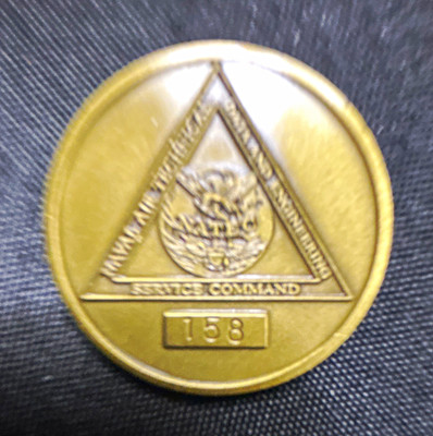 U.S. Navy Naval Air Systems Command NATEC Service Command 158 Challenge Coin