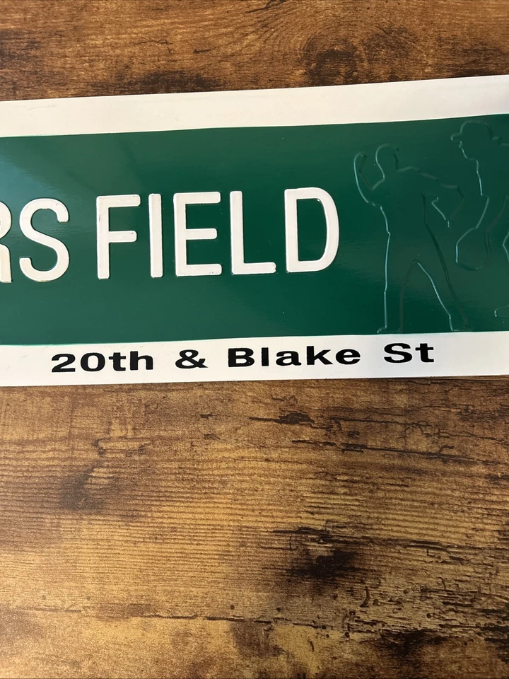 Colorado Rockies Coors Field 20th & Blake St Metal Sign Street Sign Look 22 x 6” - Image 3 of 4