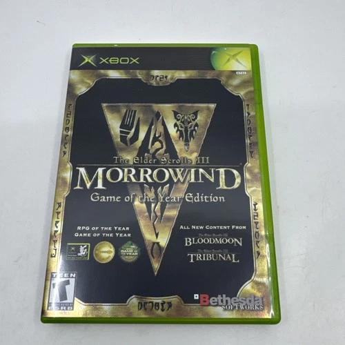 Elder Scrolls III: Morrowind Game of the Year Edition (Microsoft Xbox) CIB + Map