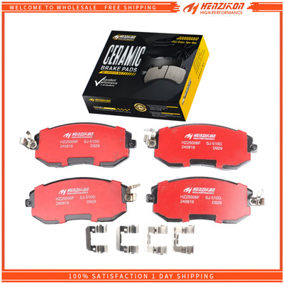 Front Ceramic Brake Pads w/Clips for 9-2X Baja Forester Impreza Legacy Outback