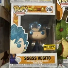 Pop! Animation: Dragonball - SSGSS Vegito, Hot Topic Exclusive, Vinyl Figure#515