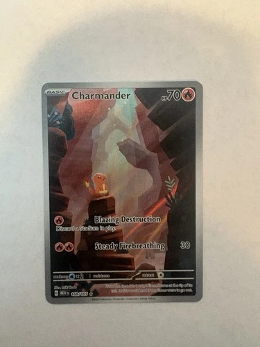 Pokémon TCG Charmander Scarlet & Violet 151 Illustration Rare Holo 168/165 Engl…