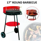 Portable 14" inch Round Charcoal BBQ Grill Patio Outdoor Garden Camping Barbecue
