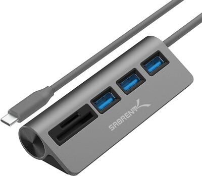 USB Hub Speicherkartenleser, SD MicroSD Kartenleser - Sabrent -HB-U3CR