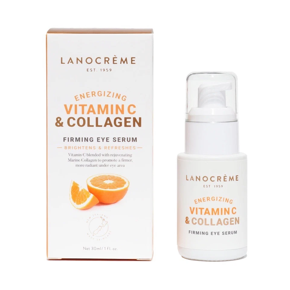 Eye Serum Energizing Vitamin C & Collagen Brightener Firming Lanocreme New - Image 2 of 4