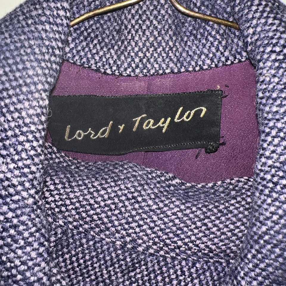 Traje de lana Lord & Taylor 1950 de colección Towncliffe (blazer y falda) para mujer talla ciruela 8 Foto 2 de 4