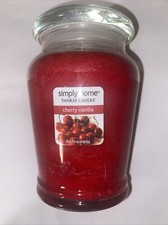 Yankee Candle  Cherry Vanilla   Simply Home  75 hour jar candle  New & Unused 