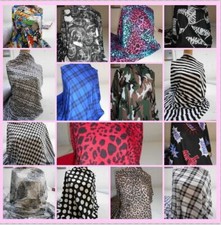 Print Viscose Fabric 162cm Wide Dressmaking Home Arts Craft Textile Material
