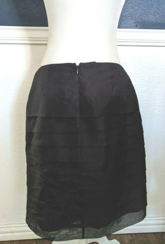 Etcetera schwarzer eleganter Lagenrock Gr. 8 100 % Seide - Bild 5 von 7