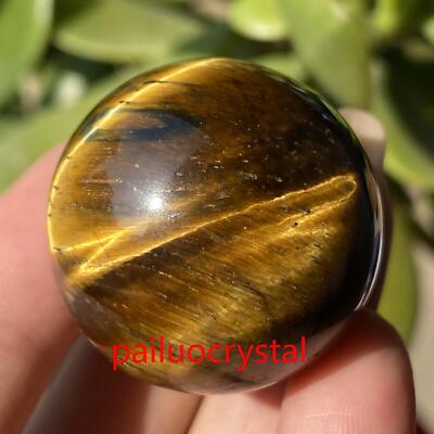1pc Natural Tiger's eye jasper Ball Quartz Crystal Sphere Reiki Healing 30mm+