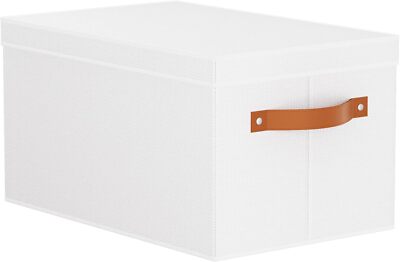 Fabric Storage Bins, Clothes Boxes for Shelves with Lids, Baskets for Organizing