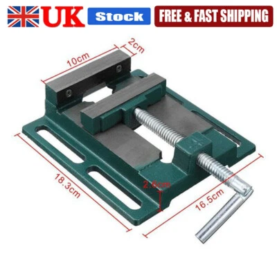 Heavy Duty Vice Vise Drill Press Machine Work Bench Pillar Clamp Jaw 4in NEW