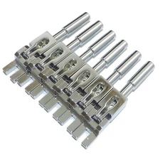 Set of 6 tremolo bridge saddles in chrome black or gold Floyd Rose guitar