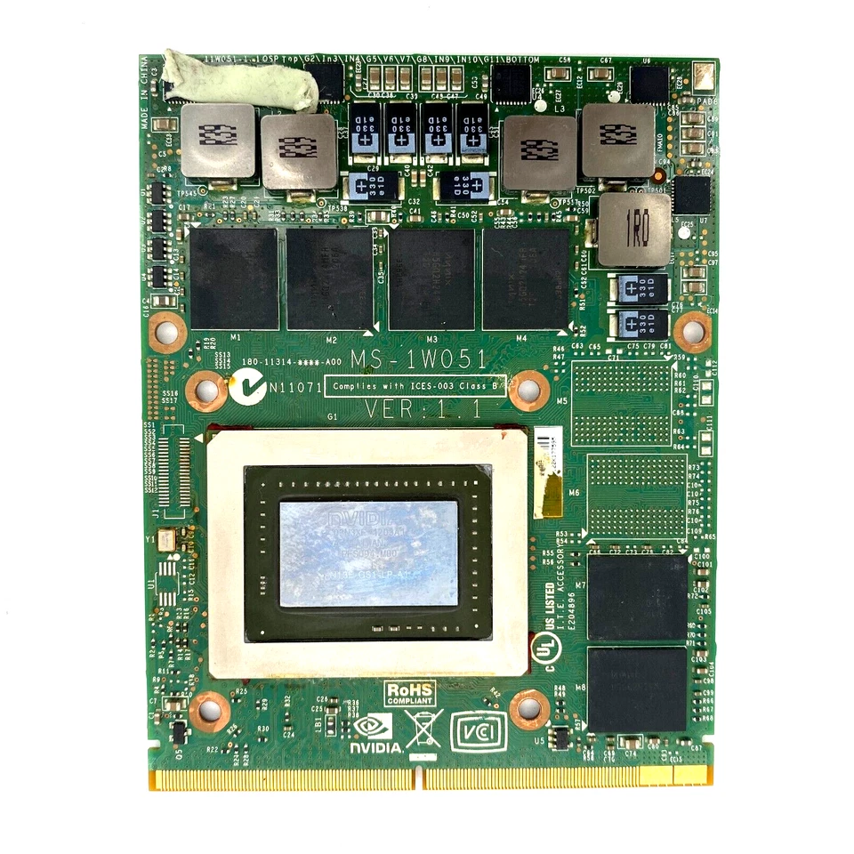 MSI GT60 CPU GPU Fan + Heatsink + MS-1W051 1.1 670M 1.5GB Graphics Faulty - Image 2 of 3