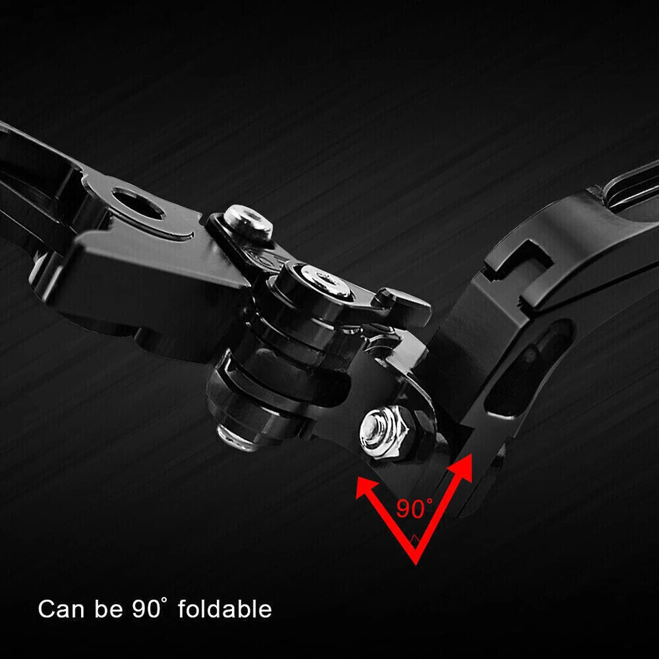 Black For HONDA CBR600 F2,F3,F4,F4i 1991-2007 Brake Clutch Levers Handlebar Grip Foto 3 de 4