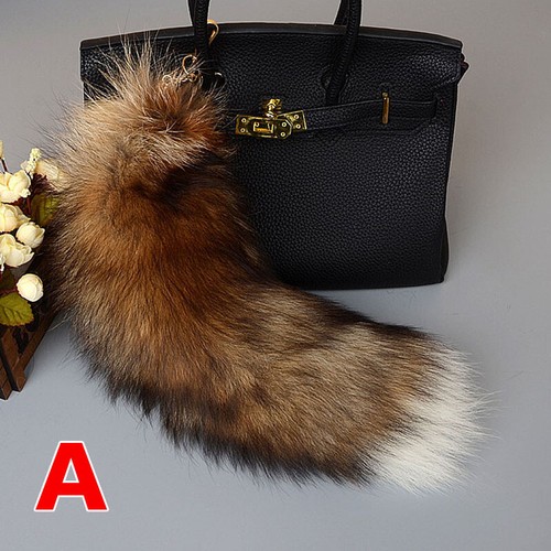 1 Stück 40 cm Fuchsschwanz Schlüsselanhänger Kunstfell Schlüsselring Kette Taschenanhänger Schlüsselring - Bild 2 von 18