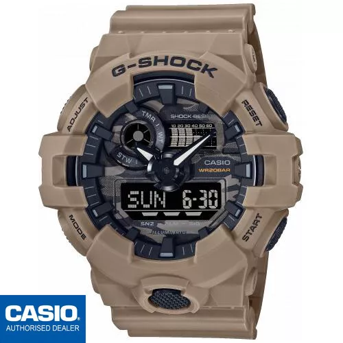CASIO GA 700CA 5AER GA 700CA 5A G SHOCK Classic MEN Military Brown Camouflage