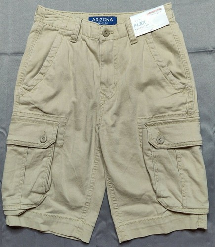 British Khaki Flex Cargo Shorts 