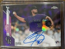 JESUS TINOCO 2020 Topps Chrome PURPLE AUTO RC NO. RA-JT  248 OF 250