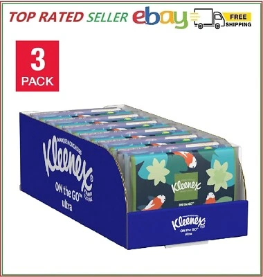 Kleenex Slim Wallet Facial Tissue, 3-Ply, 10-Count, 36-Pack - 360 Total Tissues.
