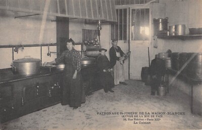 Old postcard 75 PARIS / PARIS 13th / RUE BOBILLOT PATRONAGE SY JOSEPH MAISON BLANCHE / LA