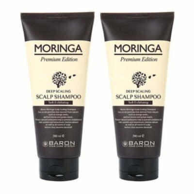 Baron Moringa Deep Scaling Scalp Soft Peeling Shampoo 200 ml * 2 Stück - KOST...