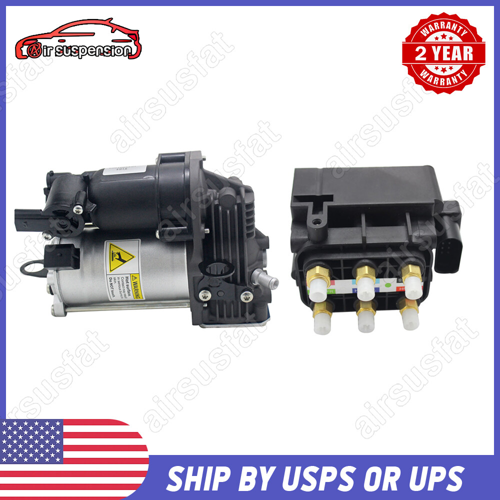 AIR SUSPENSION COMPRESSOR PUMP +VALVE BLOCK FOR MERCEDES CLASS W164 ML450 GL350