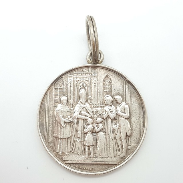Drentwett Silber Medaille/Anhänger Zum Andenken an D .Heil. Firmung- (68) Drentwett Silber Medaille/Anhänger Zum Andenken an D .Heil. Firmung- (68)