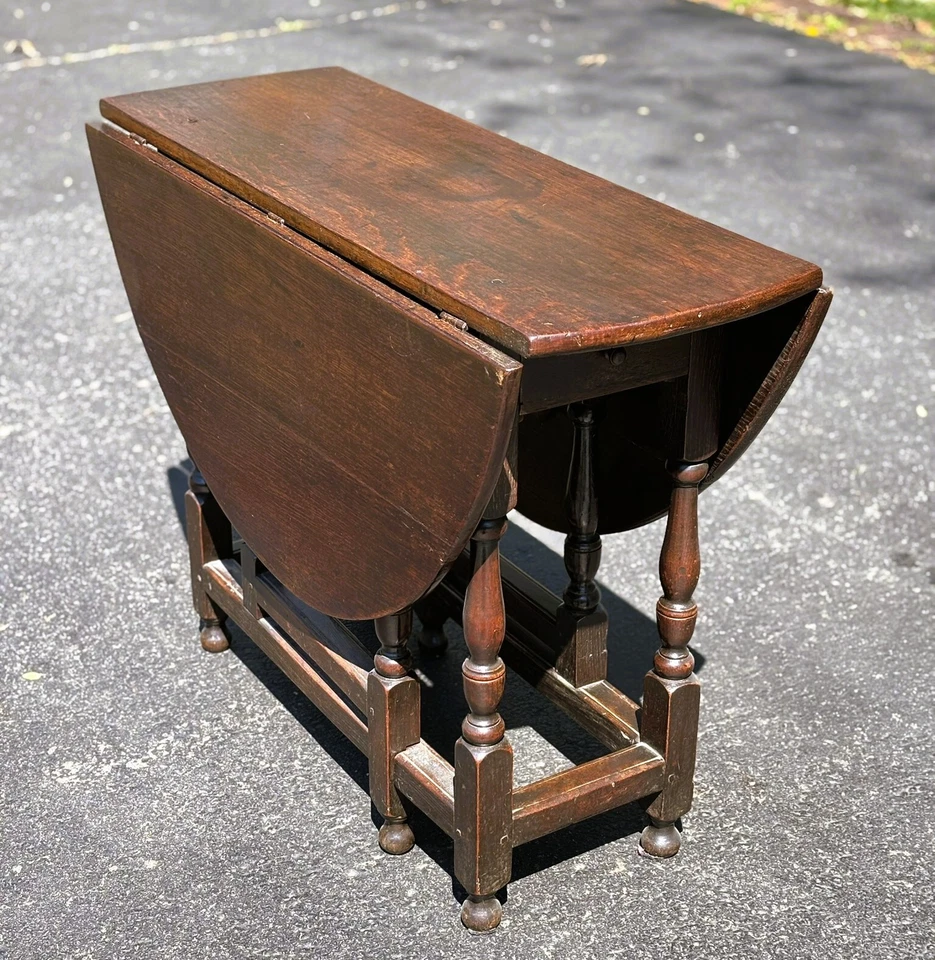 Стол William and Mary Oak Gateleg 18 века -- Доступна доставка - Изображение 2 из 4