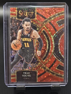 2023-24 Panini Select Trae Young Premier Red Disco /49 Hawks #158