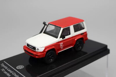 PARA64 1/64 Scale Toyota Land Cruiser LC71 Red/white Diecast Car Model Gift