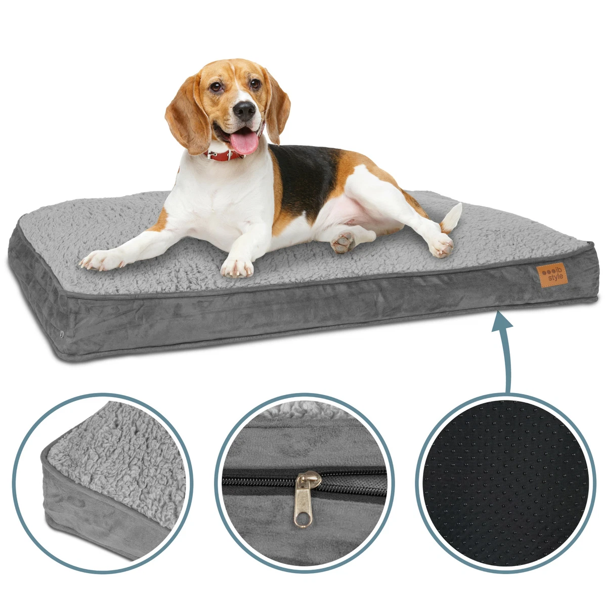 Ferplast Cuccia Cane Cuscino Cane Cane Taglia Grande Tessuto Antigraffio Lavabile A Mano A 30 Materassino Cane Impermeabile 120 X 80 X 13 5 Cm Grigio 88021817 - Foto 12