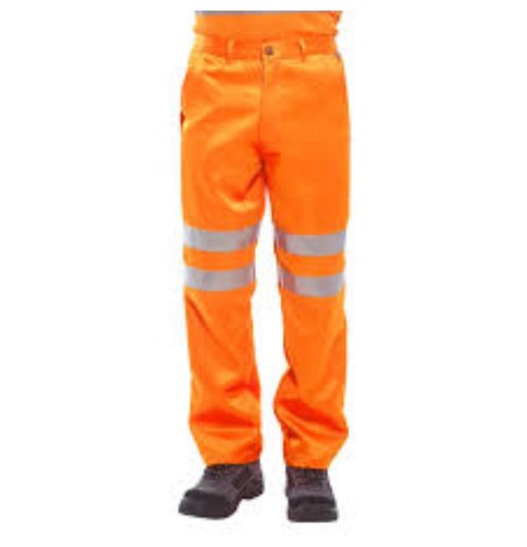 Portwest Combat Trousers Orange Cotton Polyester 9 Pockets For Ample Storage - Picture 6 of 12