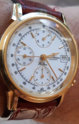 Revue Thommen Hilton cronografo automatico oro 750 (18 kt) | eBay
