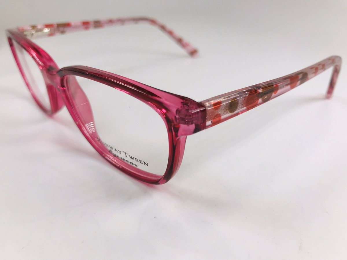 New Designer Inspired Runway Tween #40 Pink Eyeglasses 46mm with Case 000440521951__Pink_01_1946x.  main image 4