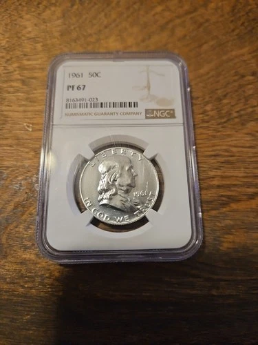 1961 50C (Proof) Franklin Half Dollar. This Is A High PROOF 90% SILVER COIN!!!