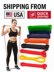 Ensemble de bandes de résistance 7 Loop Heavy Duty Exercise Tir vers le haut fitness Gym entraînement bande