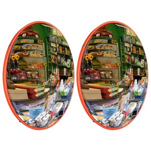 12" Convex PC Mirror Wide Angle Corner Road Store Traffic Blind Spot Wall Mount