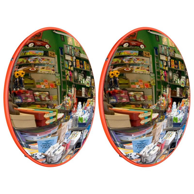 12" Convex PC Mirror Wide Angle Corner Road Store Traffic Blind Spot Wall Mount