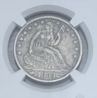 1854-O Arrows 50C Seated Liberty Half Dollar ~ NGC VF Details ~ Details