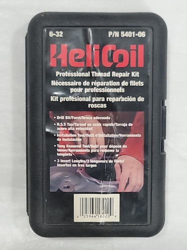 6-32 HELI-COIL 5401-06 Thread Repair Kit Pieces SS 4DCH3