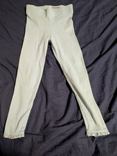 Mini Boden Girls 4-5 years Blue Leggings with lacy cuffs