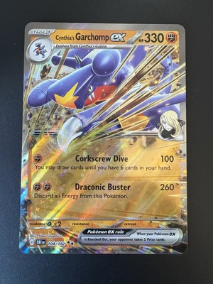 Cynthia s Garchomp Ex 104/182 Destined Rivals Half Art Pokémon TCG