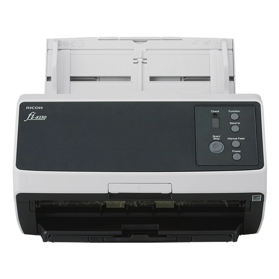 Ricoh FI-8150 216 x 355,6 mm 600 x 600 DPI 50 Seiten/Min Graustufen Monochrom ADF + Mann