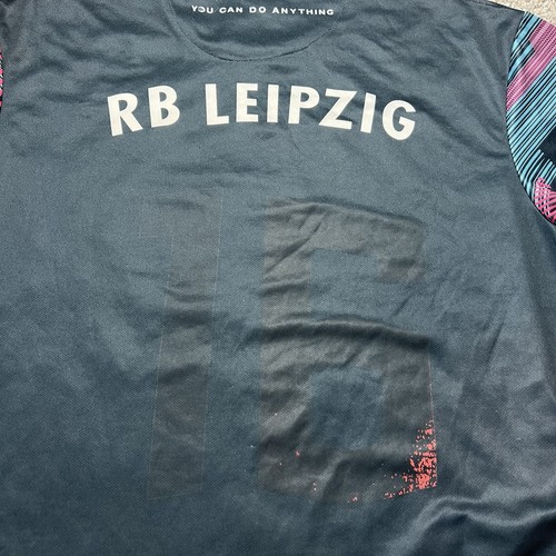 Soccer Jersey RB Leipzig 2021 Third Kit Men's Large Used Pink Blue Football - Picture 9 of 9